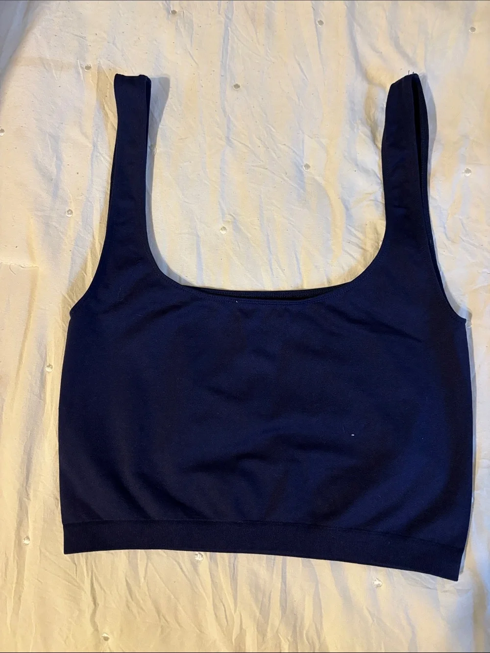 Free People Navy Scoop Bralette Tank